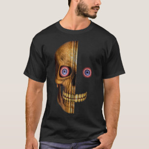 Camiseta Legal crânio Esqueleto Assustador Homens Loucos Mu