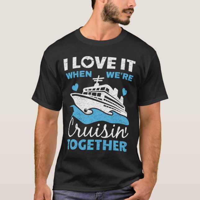 Camiseta Legal Cruise Art Men Women Cruise Ship Casal Famil (Frente)
