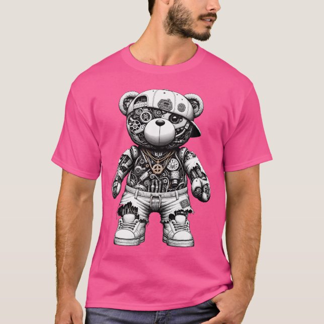 Camiseta Legal Cyborg Exoskeleton Animatronic Bear Hop B (Frente)