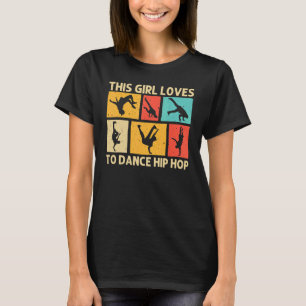 Camiseta Legal dança Para Meninas Crianças Dança De Hip Hop