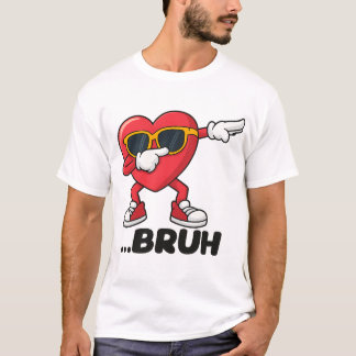 Camiseta Legal de Coração de Desenho Animado – Div