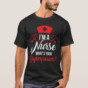 Camiseta LEGAL de Enfermagem Formando de Superpotência de E