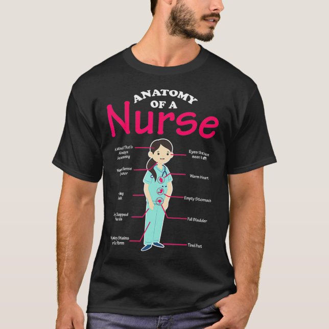 Camiseta LEGAL de Enfermeiro Formando da Anatomia de Enferm (Frente)