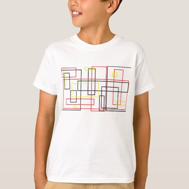 Camiseta legal de rede de linhas (Frente)