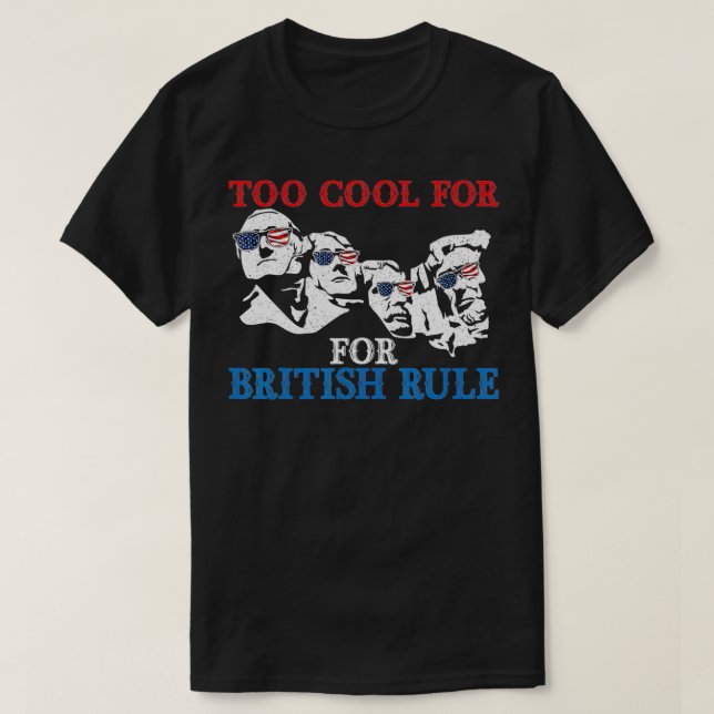 Camiseta Legal Demais Para O Governo Britânico 4 De Julho P (Frente do Design)