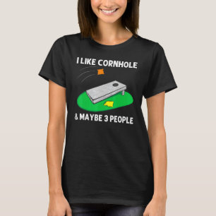 Camiseta Legal Design de Cornhole Para Homens, Mão De Milho