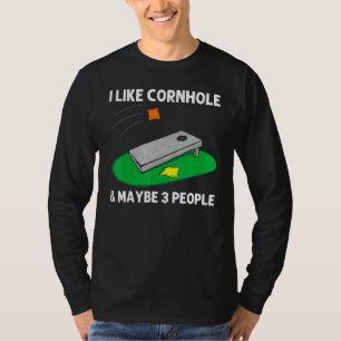 Camiseta Legal Design de Cornhole Para Homens, Mão De Milho