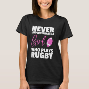 Camiseta Legal Design de Rugby Para Meninas Mulheres Futebo