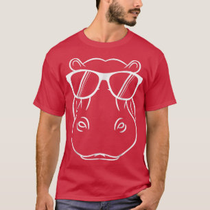 Camiseta Legal Design HippoCute Hippopotamus W Sunglass