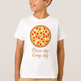 Camiseta Legal dia de pizza divertida todos os dias Seu tex