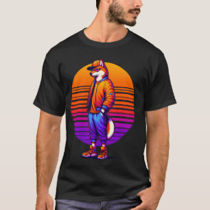 Camiseta Legal Dingo Moderno Estilo Urbano Sunset Retro Art