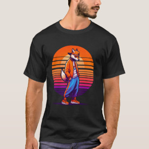 Camiseta Legal Dingo Moderno Estilo Urbano Sunset Retro Art