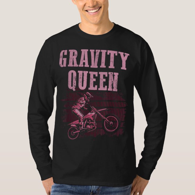 Camiseta Legal Dirt Bike Art Para Mulheres Meninas Dirtbike (Frente)