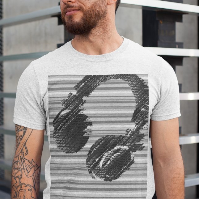 Camiseta Legal dj Auscultadores Música Grave (cool headphone tee)