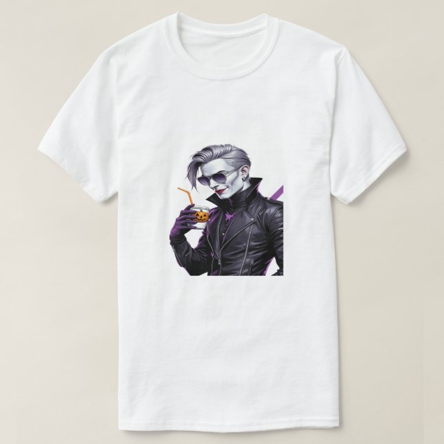 Camiseta legal do Halloween - Gótico engraçado mod (Frente do Design)