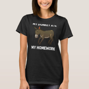 Camiseta Legal Donkey Para Crianças Mule Donkey Safari Anim