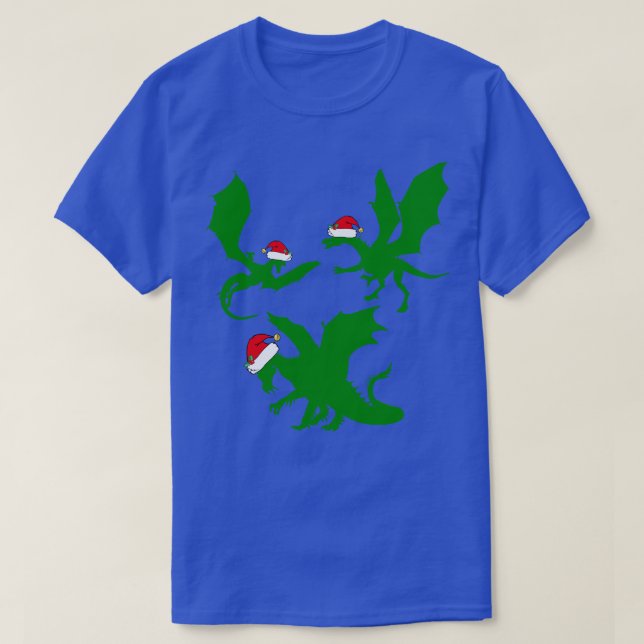 Camiseta Legal Dragão de Natal Santas (Frente do Design)