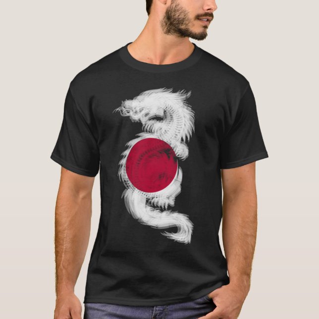 Camiseta Legal dragão de Trippy EDM raves techno Japão (Frente)