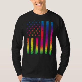 Camiseta Legal E Distante Bandeira Americana Patriótica Par