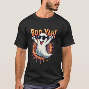 Camiseta Legal e engraçado Boo Yah Booyah Rocking Ghost Spo