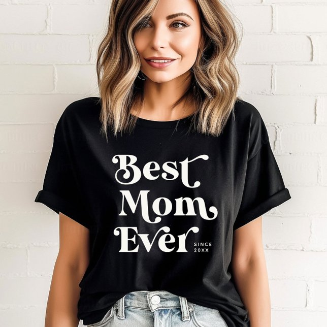 Camiseta Legal e personalizada, a melhor mãe de todos os te (Supermom vibes! Rock the day with our cool 'Best Mom Ever' tee. )