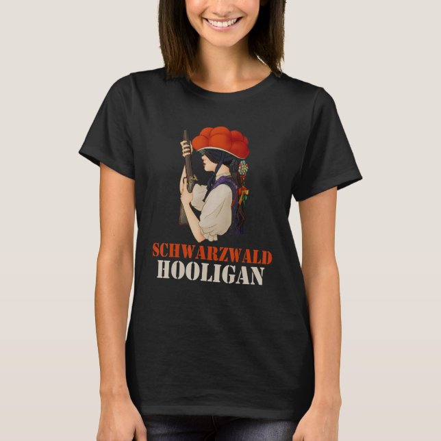 Camiseta Legal e Schwarzwald Hooligan Black Forest Girl H (Frente)