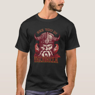 Camiseta Legal e único te vejo em Valhalla viking por ele