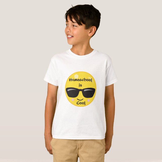 Camiseta Legal escola doméstica Emoji (Frente Completa)