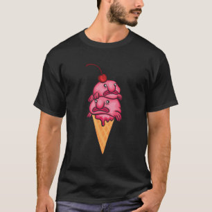 Camiseta Legal Espadarte Dotada Sorvete Engraçada De Bo