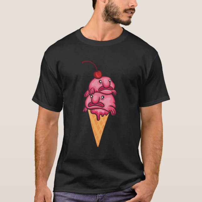 Camiseta Legal Espadarte Dotada Sorvete Engraçada De Bo (Frente)