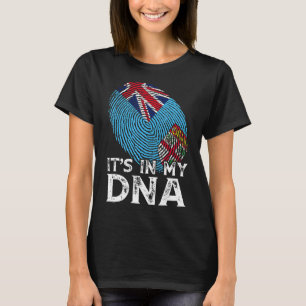 Camiseta Legal Está no meu Dna Fiji Flag Fingerprint Patrio