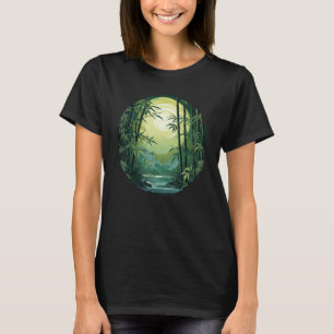 Camiseta Legal estilo de bambu japonês para rapazes e rapar