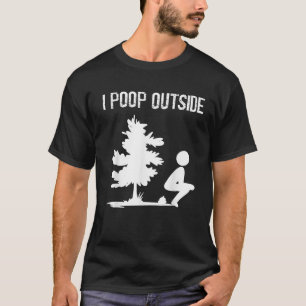 Camiseta Legal Eu Poop Lá Fora Engraçada, Carro De Pooping