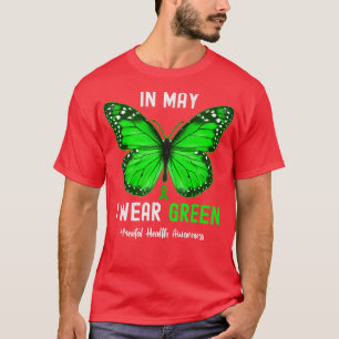 Camiseta Legal Eu Visto Verde Para Bumbum De Consciência Me