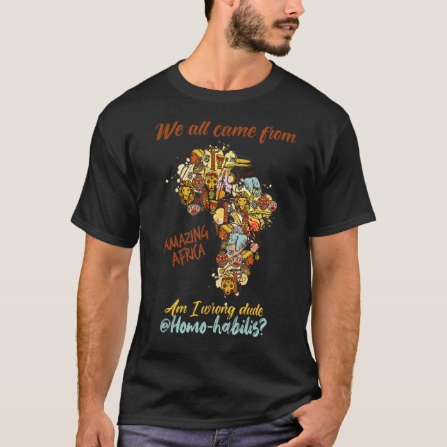 Camiseta Legal Evolução Humanitária Somos Todos Africanos H (Frente)