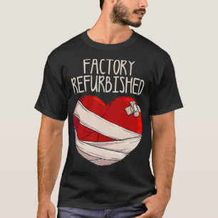 Camiseta Legal Fábrica Refurbada Coração Aberta Engraçado S