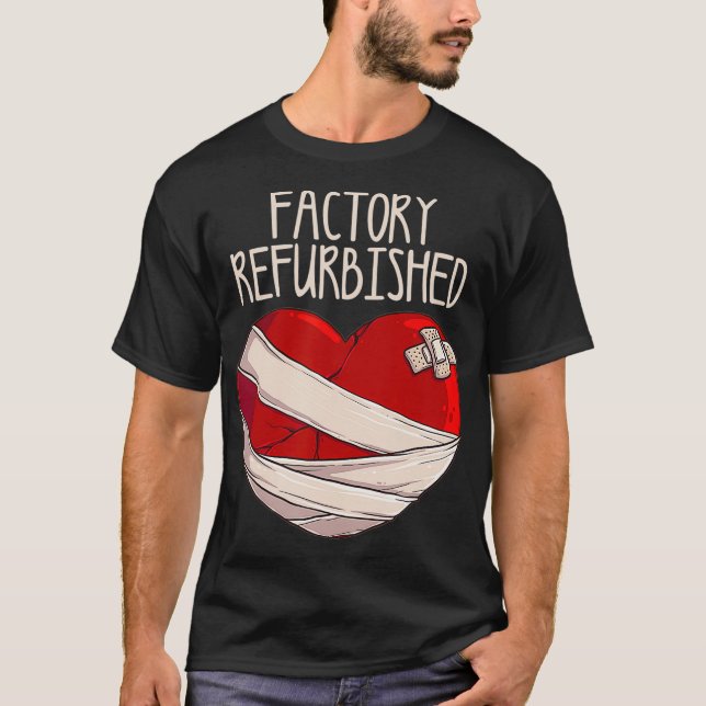 Camiseta Legal Fábrica Refurbada Coração Aberta Engraçado S (Frente)