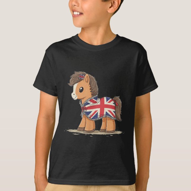 Camiseta Legal fantasia de cavalo britânica para os amantes (Frente)