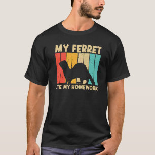 Camiseta Legal Ferret Para Crianças Homens Ferret Pet Anima