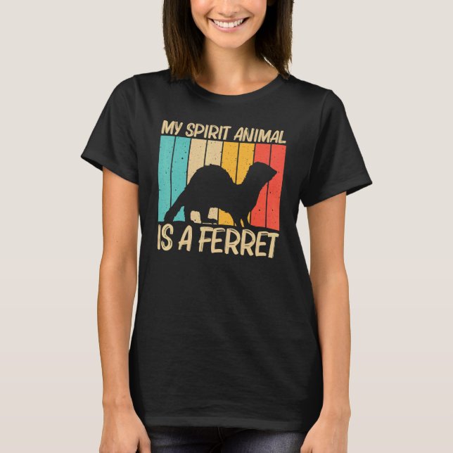Camiseta Legal Ferret Para Homens Mulheres Ferret Pet Anima (Frente)