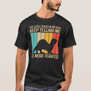 Camiseta Legal Ferret Para Homens Mulheres Ferret Pet Anima
