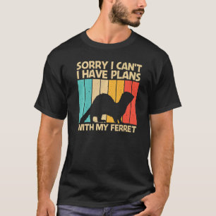 Camiseta Legal Ferret Para Homens Mulheres Ferret Pet Anima