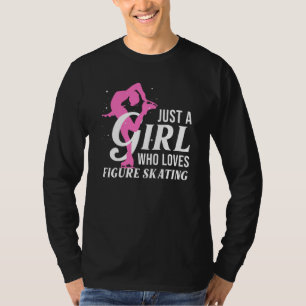 Camiseta Legal Figura Patinando Para Meninas Ice Skating Wi