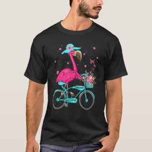 Camiseta Legal Flamingo Andando De Bicicleta