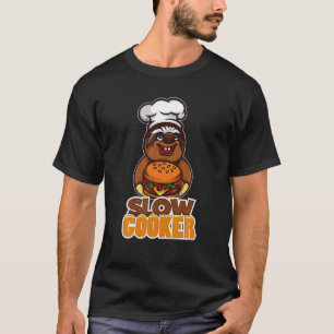 Camiseta Legal fogão lento Cozinhar Engraçado Sloth Ch