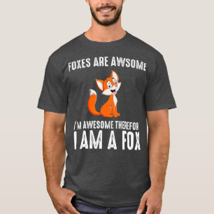 Camiseta Legal Fox Design para Homens Crianças Animais Selv