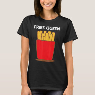 Camiseta Legal Fries Para Mulheres Mãe Comida Rápida Snack