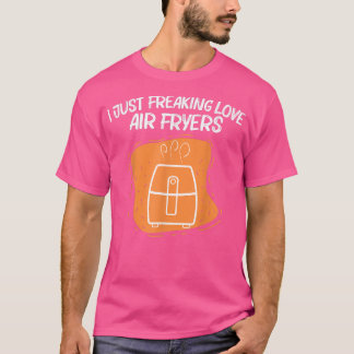 Camiseta legal friteiro de ar para homens gadget cozinhar c