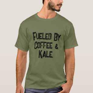 Camiseta Legal Funny Alimentado por Café e Cale Men