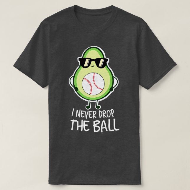 Camiseta Legal Funny Avocado Baseball Lover (Frente do Design)